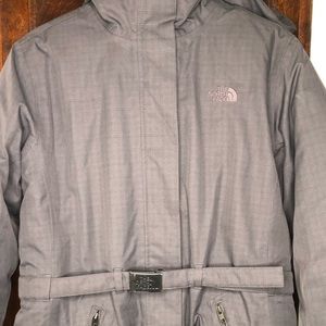 550 goose filled down, Large north face hyvent